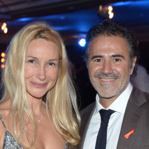 Archive - Jose Garcia et sa femme Isabelle Doval - Arrivees au diner de la mode pour le Sidaction au pavillon d'Armenonville a Paris le 24 Janvier 2013. 