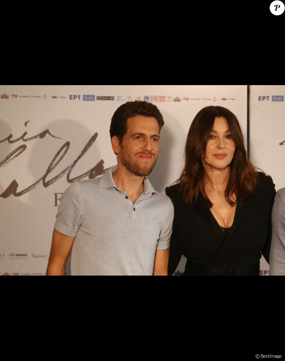 Tom Wolf et Monica Bellucci en conférence de presse pour la pièce de théâtre "Maria Callas" à Athènes. Le 19 septembre 2021 © Aristidis Vafeiadakis / Zuma Press / Bestimage