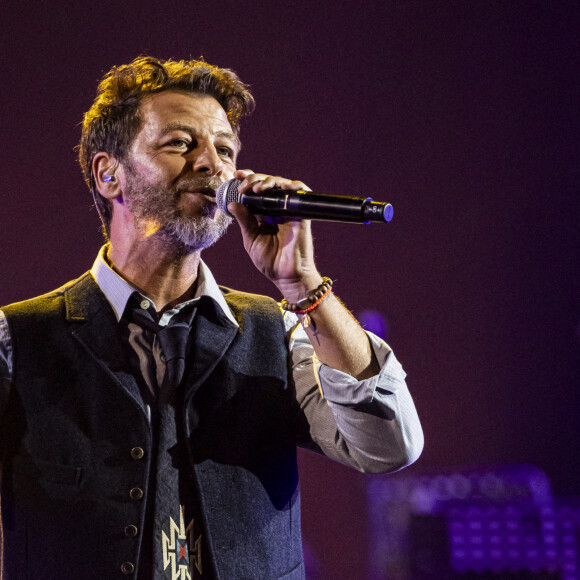 Exclusif - Christophe Maé - Concert hommage à Johnny Hallyday "Que je t'aime" à l'AccorHotels Arena Paris Bercy à Paris. Le 14 septembre 2021 © Borde-Jacovides-Moreau / Bestimage 