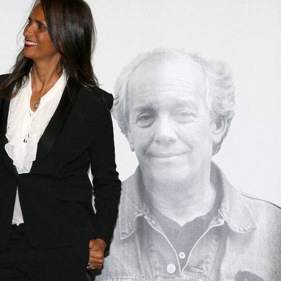 Vincent Perez et Karine Silla, lors de la cérémonie de clôture de la 12e édition du Festival du film Lumière à Lyon. Le 16 octobre 2020. © Pascal Fayolle / Bestimage