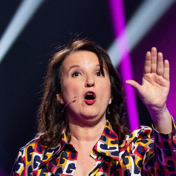 Exclusif - Anne Roumanoff - Enregistrement de l'émission "Le grand show de l'humour - Les 50 comiques préférés des français 2020" au Palais des Sports de Paris, qui sera diffusée le 22 février sur France 2. Le 10 février 2020 © Cyril Moreau / Bestimage  Exclusive - No Web No Blog pour Belgique et Suisse 