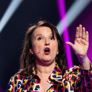 Anne Roumanoff - Enregistrement de l'émission "Le grand show de l'humour - Les 50 comiques préférés des français 2020" au Palais des Sports de Paris. © Cyril Moreau / Bestimage