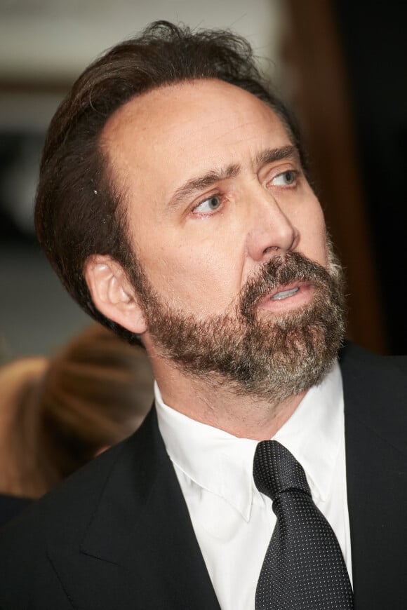 L'acteur americain Nicolas Cage, l'ambassadeur de bonne volonte de l'ONUDC (Office des Nations unies contre la drogue et le crime) assiste a une reception de l'ONUDC a Vienne le 5 Novembre 2013. 
