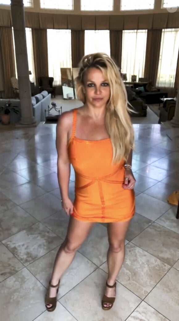 Dernières photos de Britney Spears sur les réseaux sociaux. Los Angeles. Le 5 août 2021. 