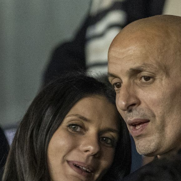 Djamel Bouras - People au match de football ligue 1 Uber Eats PSG - Montpellier (2-0) au Parc des Princes à Paris le 25 septembre 2021 