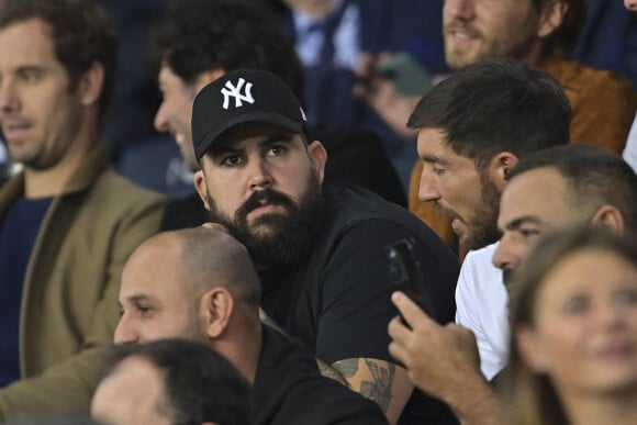 Artus (Victor-Artus Solaro) - People au match de football ligue 1 Uber Eats PSG - Montpellier (2-0) au parc des princes à Paris le 25 septembre 2021. © JB Autissier / Panoramic / Bestimage 