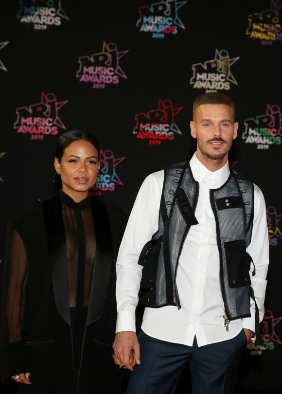 Christina Milian enceinte et son compagnon Matt Pokora (M. Pokora) - 21ème édition des NRJ Music Awards au Palais des festivals à Cannes le 9 novembre 2019. © Dominique Jacovides/Bestimage