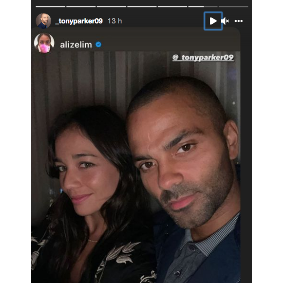 La tenniswoman Alizé Lim et Tony Parker à l'anniversaire de M. Pokora.