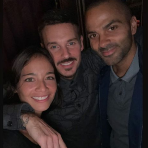 La tenniswoman Alizé Lim et Tony Parker à l'anniversaire de M. Pokora.