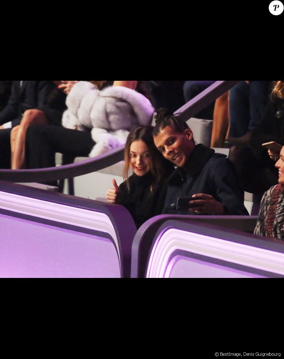 Stromae et sa femme Coralie Barbier au défilé "Victoria's Secret Paris 2016" au Grand Palais à Paris, le 30 novembre 2016. © Denis Guignebourg/Bestimage