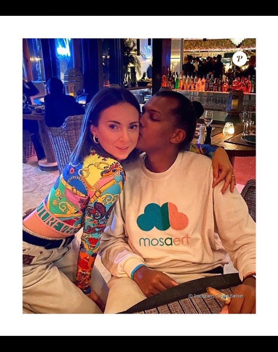 Stromae et sa compagne Coralie Barbier. Instagram. Le 1er janvier 2021.