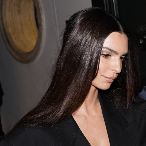 Emily Ratajkowski à la soirée organisée pour le lancement de la collection Fendace créée par la collaboration entre les maisons de couture Fendi et Versace lors de la Fashion Week printemps/été 2022 de Milan, Italie, le 26 septembre 2021. © Marco Piraccini/Mondadori Portfolio/Zuma Press/Bestimage