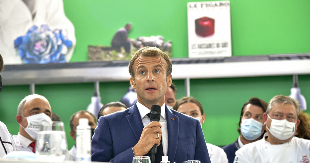 Le président de la République française, Emmanuel Macron lors de la ...