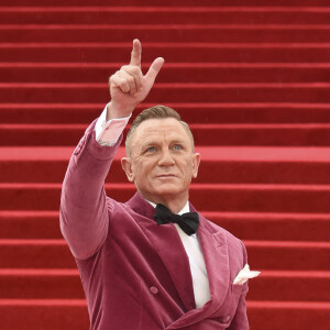 Daniel Craig lors de l'avant-première mondiale du film "James Bond - Mourir peut attendre (No Time to Die)" au Royal Albert Hall à Londres le 28 septembre 2021.