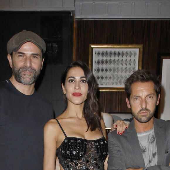 Exclusif - Grégory Fitoussi, la créatrice Tania Valenti et Frédéric Diefenthal assistent au défilé de mode Tania Valenti à l'hôtel Sofitel. Paris, le 30 septembre 2021 © Christophe Aubert via Bestimage