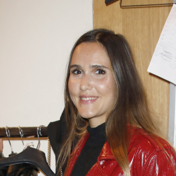 Exclusif - Joyce Jonathan dans les coulisses du défilé de mode Tania Valenti à l'hôtel Sofitel. Paris, le 30 septembre 2021 © Christophe Aubert via Bestimage