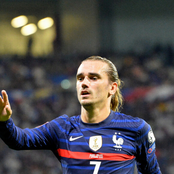 Antoine Griezmann (france) - Match de football : Eliminatoires coupe du monde 2022 : La France bat la Finlande 2-0 à Lyon le 7 septembre 2021. © Frédéric Chambert/Panoramic/Bestimage