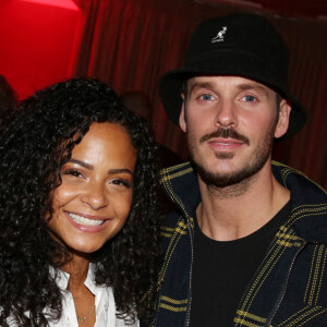 Christina Milian et M. Pokora lors de la soirée d'anniversaire du top model Cindy Bruna (organisée par Five Eyes Productions) au Giuse Trattoria, dans le 8e arrondissement de Paris.