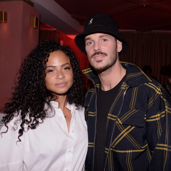 Christina Milian et M. Pokora ont assisté à la soirée d'anniversaire de Cindy Bruna (27 ans) au restaurant Giusé Trattoria à Paris. Soirée organisée par Five Eyes Production.© Rachid Bellak/Bestimage