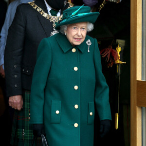 La reine Elizabeth II d'Angleterre à Edimbourg, le 2 octobre 2021.