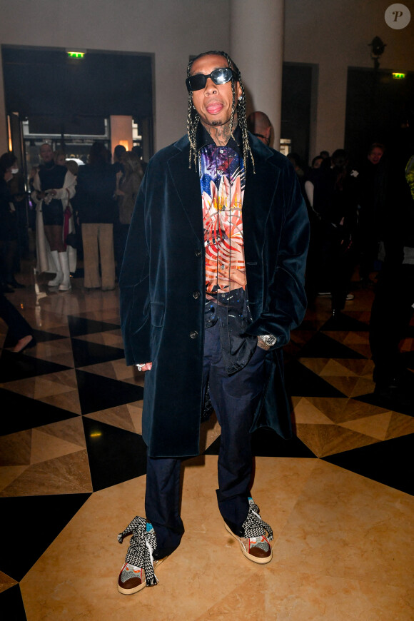 Tyga assiste au défilé de mode Lanvin, collection prêt-à-porter printemps/été 2022 à la Salle Pleyel. Paris, le 3 octobre 2021. © Veeren Ramsamy-Christiophe Clovis/Bestimage