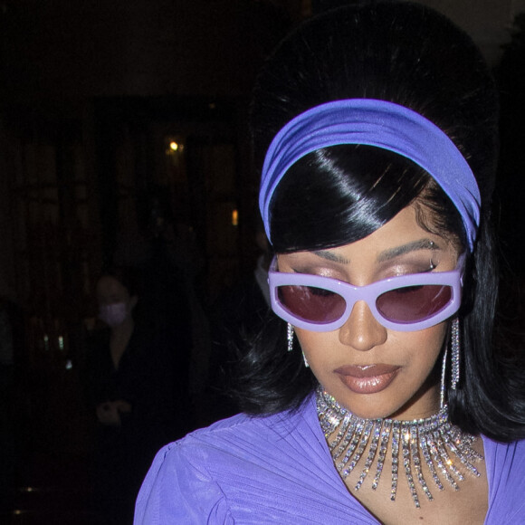 Cardi B - Arrivées au défilé "Messika x Kate Moss" à l'hôtel Ritz à Paris. Le 3 octobre 2021. © Pierre Perusseau / Bestimage