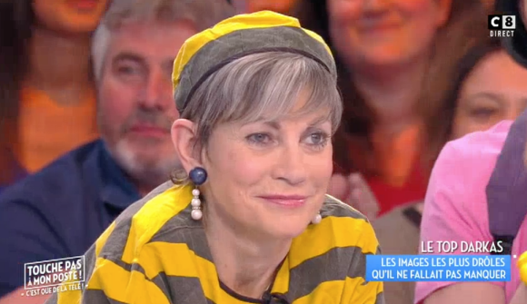 Isabelle Morini Bosc. Emission "Touche pas à mon poste" sur C8. Le 10 avril 2017.