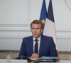 Intervention du President de la République Emmanuel Macron à l'occasion du 4e Sommet annuel des Fonds souverains One Planet le 4 octobre 2021