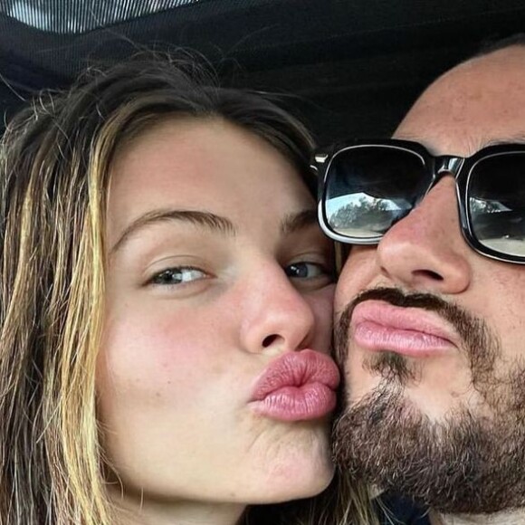 Thylane Blondeau et son petit ami Ben Attal sur Instagram, juin 2021.