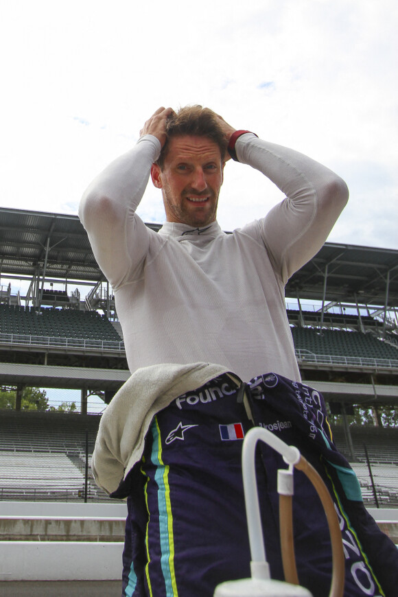 Romain Grosjean - Grand prix d'Indianapolis le 13 août 2021 © MPS Agency / Panoramic / Bestimage
