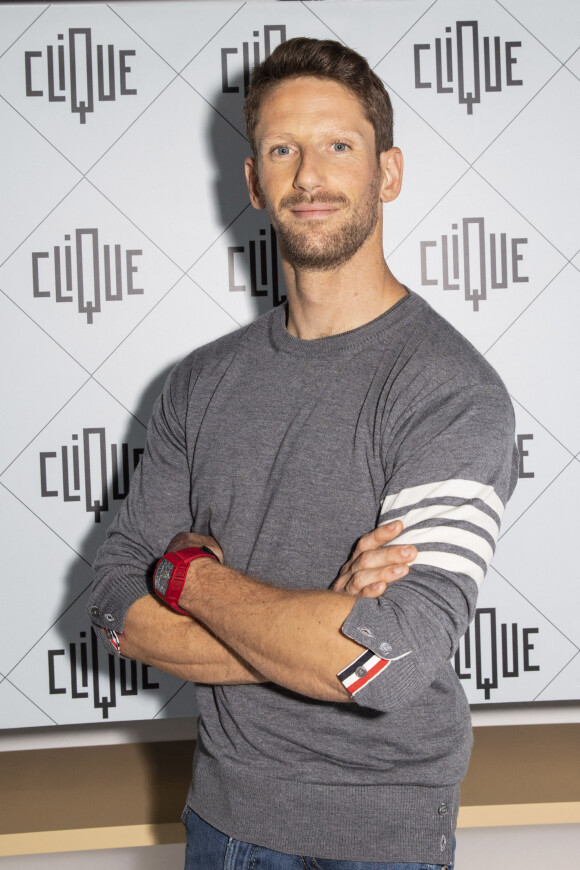 Exclusif - Romain Grosjean - Enregistrement de l'émission "Clique", présentée par M.Achour. © Jack Tribeca / Bestimage