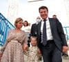 Christian Estrosi (le maire de Nice) et sa femme Laura Tenoudji Estrosi avec leur fille Bianca