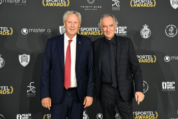 Guy Drut et Patrick Mahé durant la soirée de la 32ème édition des Sportel Awards au Grimaldi Forum à Monaco, le 5 octobre 2021. © Bruno Bebert/Bestimage