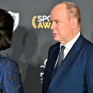 Le prince Albert II de Monaco durant la soirée de la 32ème édition des Sportel Awards au Grimaldi Forum à Monaco, le 5 octobre 2021. © Bruno Bebert/Bestimage