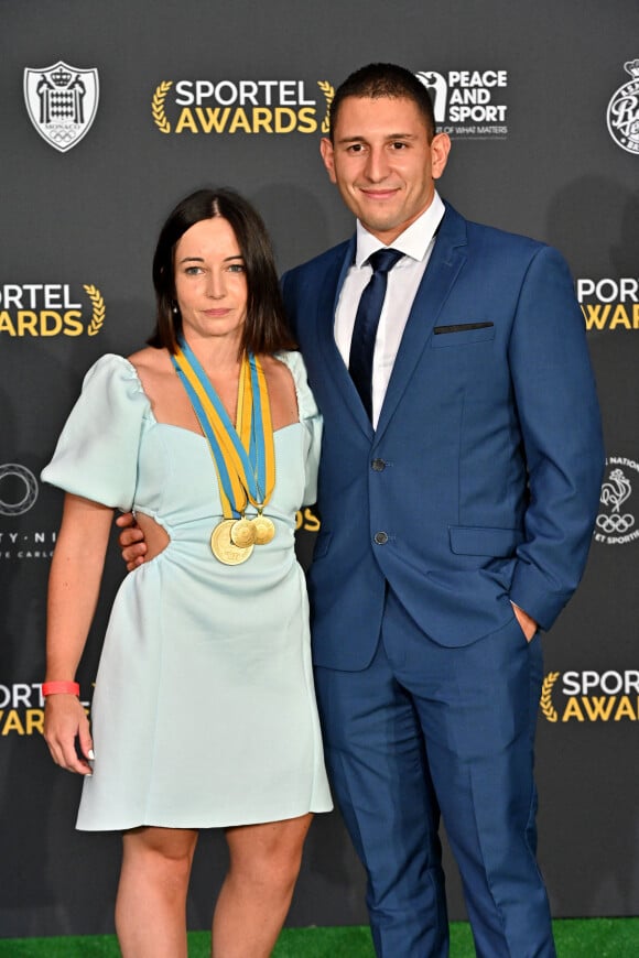 Noemie Allabert durant la soirée de la 32ème édition des Sportel Awards au Grimaldi Forum à Monaco, le 5 octobre 2021. © Bruno Bebert/Bestimage