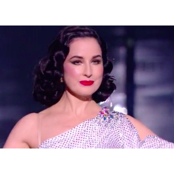 Dita Von Teese et Christophe Licata dans "Danse avec les stars" - TF1