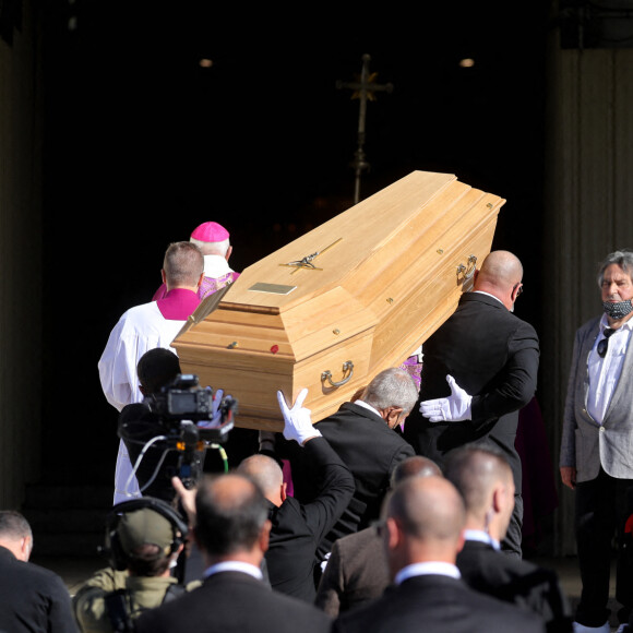 Obsèques de Bernard Tapie en la cathédrale de la Major à Marseille le 8 octobre 2021. © Jacovides / Santini / Bestimage
