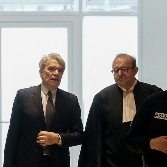 Bernard Tapie et son avocat Hervé Témime - Arrivées au Tribunal de Paris, Batignolles - 11e chambre correctionnelle, 2e section pour le procès de Bernard Tapie. © CVS / Bestimage