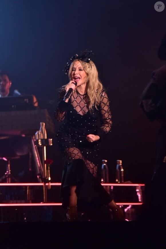 Kylie Minogue en concert au GRLS Festival à Sao Paulo le 7 mars 2020.