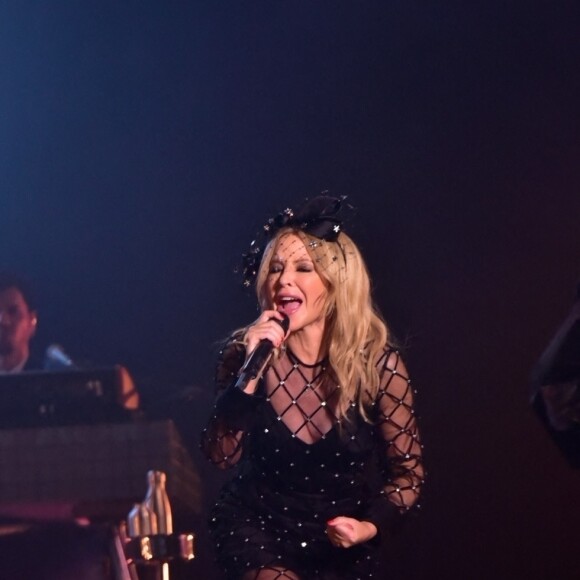 Kylie Minogue en concert au GRLS Festival à Sao Paulo le 7 mars 2020.