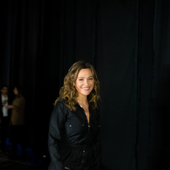 Exclusif - Sandrine Quétier - Backstage de l'enregistrement de l'émission "La Boîte à secrets 3" à Paris, présentée par F.Bollaert, et qui sera diffusée le 7 février sur France 3. Le 22 janvier 2020 © Tiziano Da Silva / Bestimage 