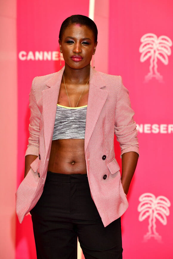 Mariama Gueye durant la seconde soirée du 4eme Canneseries au Palais des Festivals à Cannes, le 9 octobre 2021. Le festival se déroule jusqu'au 13 octobre. © Bruno Bebert / Bestimage  