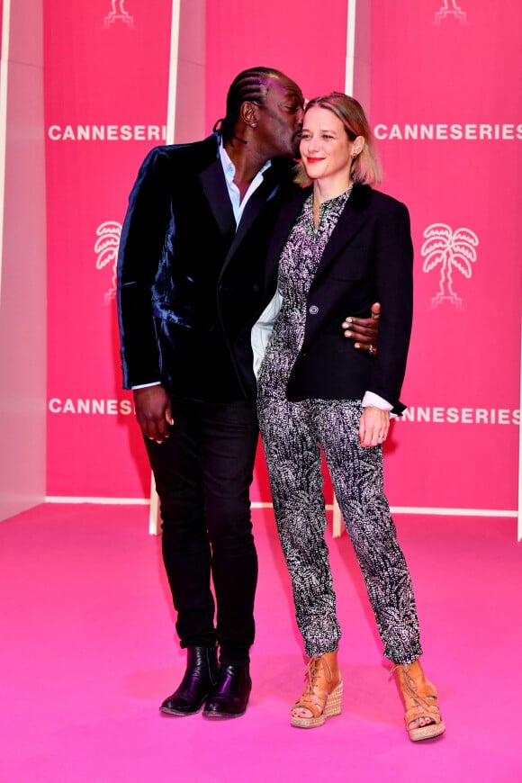 Marco Prince et sa femme Virginie Darbon durant la seconde soirée du 4eme Canneseries au Palais des Festivals à Cannes, le 9 octobre 2021. Le festival se déroule jusqu'au 13 octobre. © Bruno Bebert / Bestimage  
