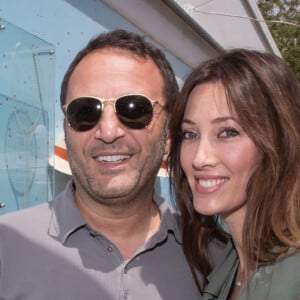 Arthur (Jacques Essebag) et sa compagne Mareva Galanter au village lors de la finale homme des internationaux de France de Roland Garros à Paris, le 11 juin 2017. © Dominique Jacovides - Cyril Moreau/ Bestimage