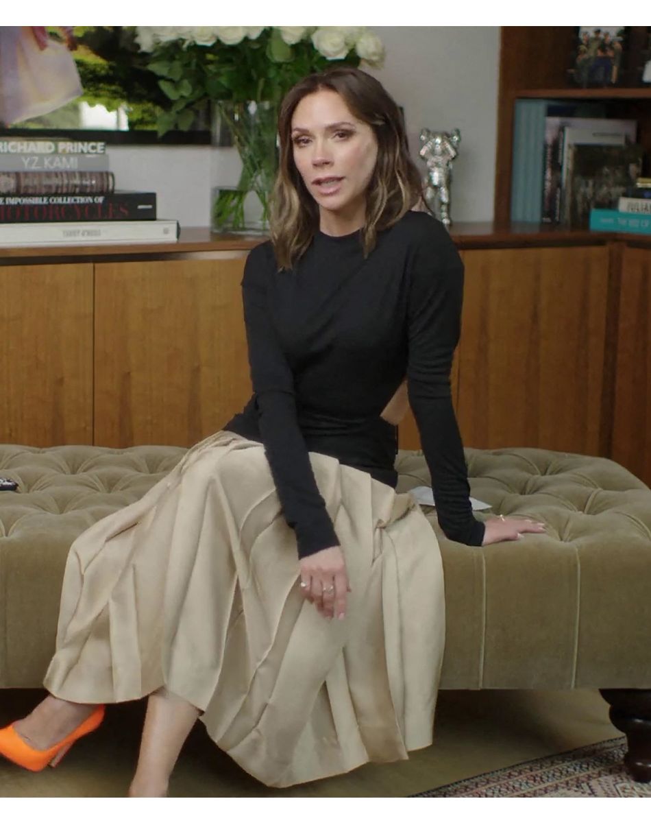 Victoria Beckham répond aux questions relatives au "Pride Day" sur la chaîne YouTube, le 29 juin 2021.