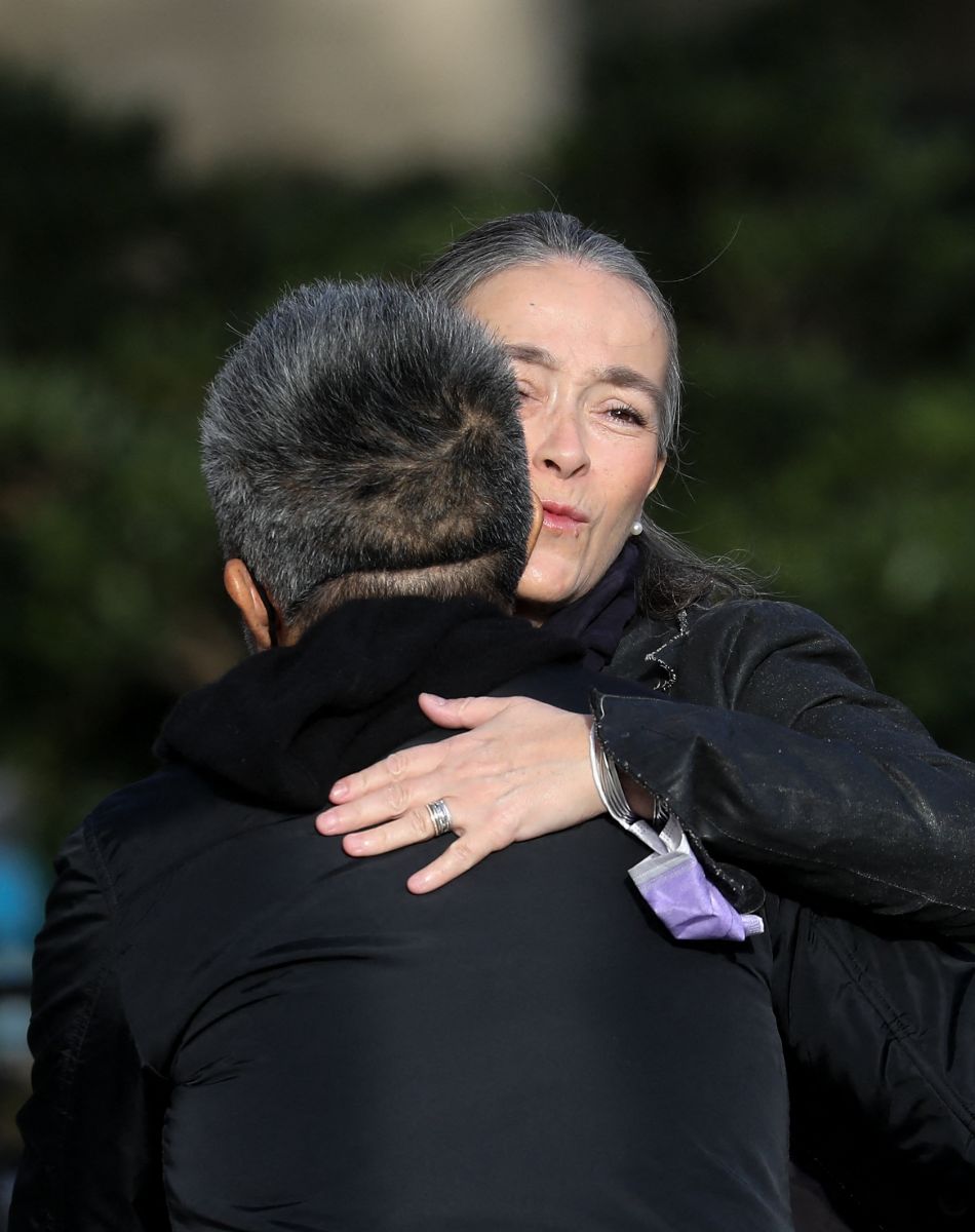 Delphine Ernotte - Arrivées aux obsèques de Etienne Mougeotte en l'église Saint-François-Xavier à Paris. Le 13 octobre 2021 © Jacovides-Clovis / Bestimage