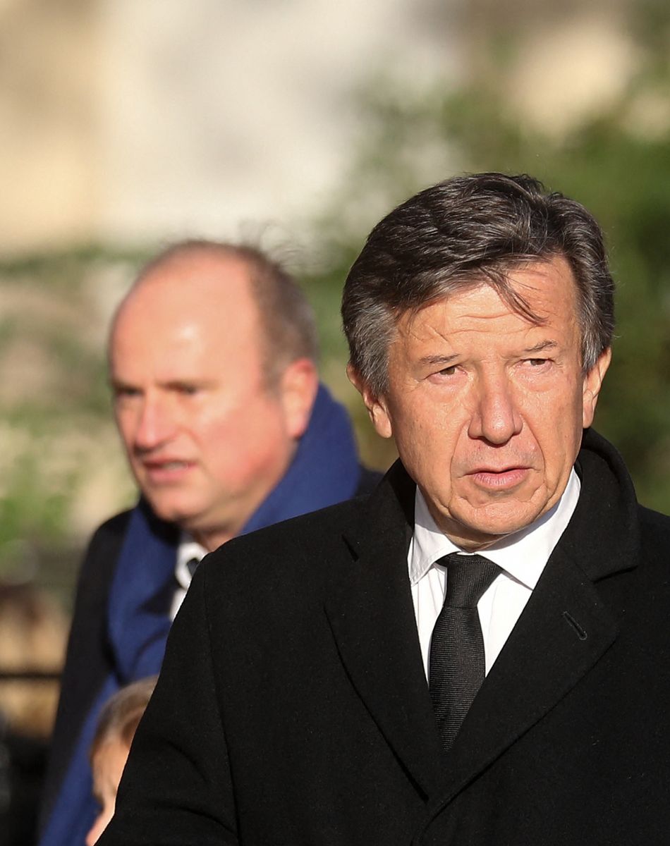 Gilles Pélisson - Arrivées aux obsèques de Etienne Mougeotte en l'église Saint-François-Xavier à Paris. Le 13 octobre 2021 © Jacovides-Clovis / Bestimage