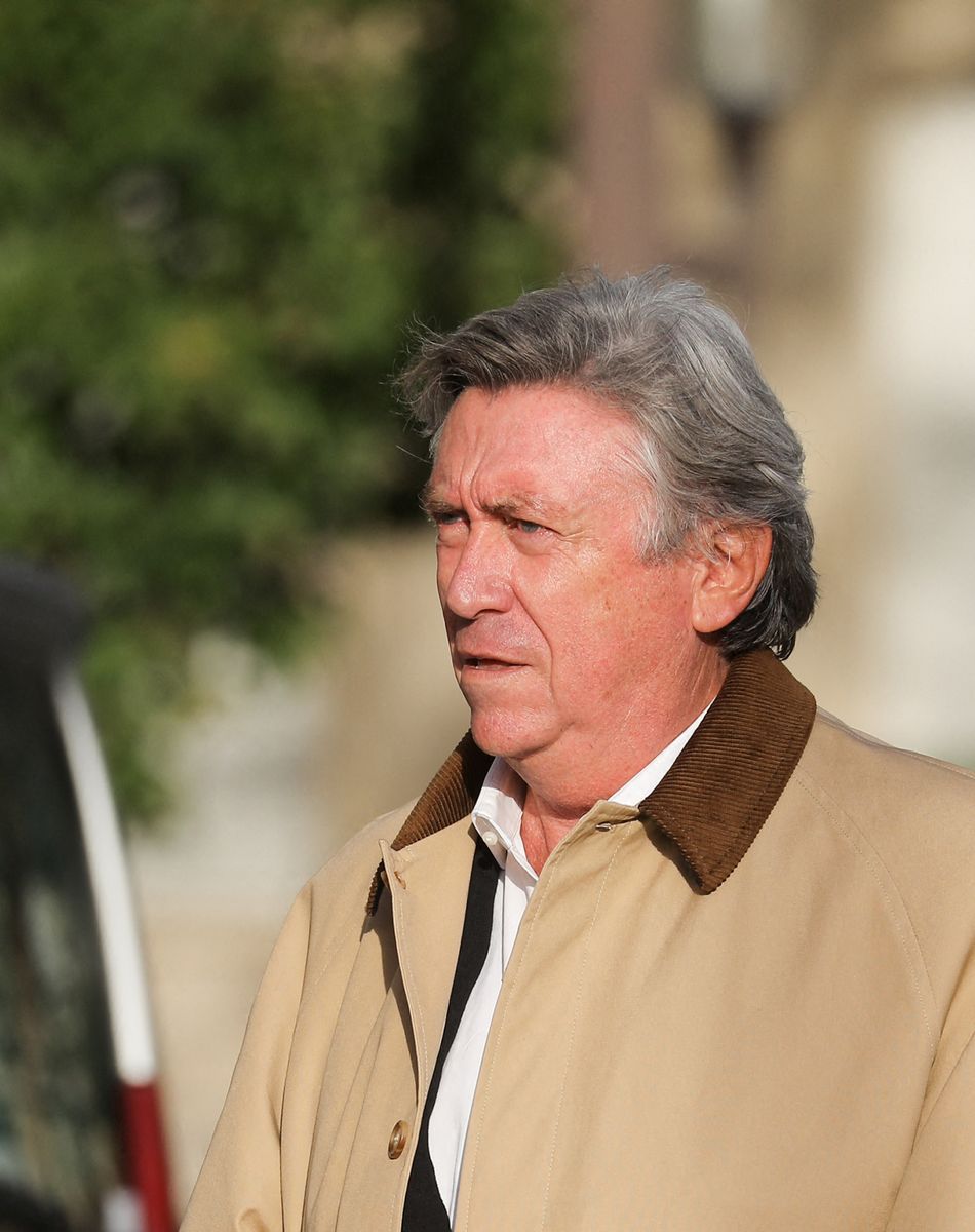 Jacques Legros - Arrivées aux obsèques de Etienne Mougeotte en l'église Saint-François-Xavier à Paris. Le 13 octobre 2021 © Jacovides-Clovis / Bestimage