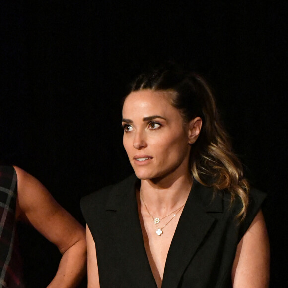 Emmanuelle Boidron et Capucine Anav - Filage de la piéce de théâtre " Le Switch" au théâtre Edgar à Paris le 10 septembre 2021. © Veeren / Bestimage 