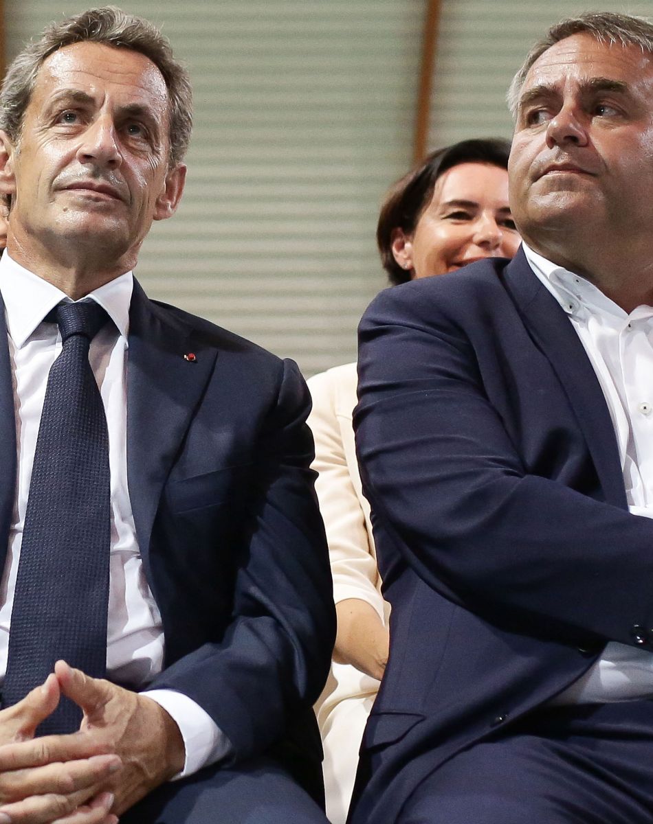 Nicolas Sarkozy en campagne pour la primaire des républicains participe à un meeting au Touquet le 27 août 2016.